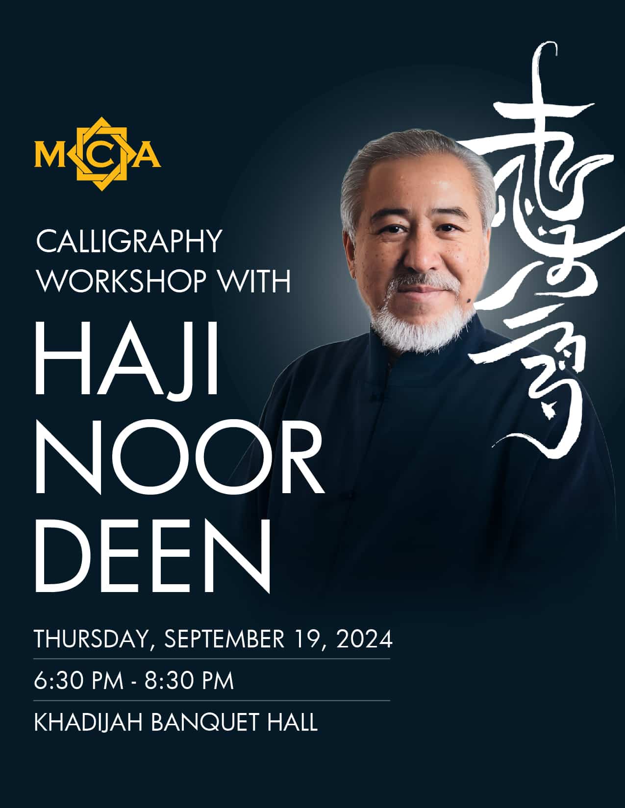 Calligraphy Workshop with Haji Noor Deen