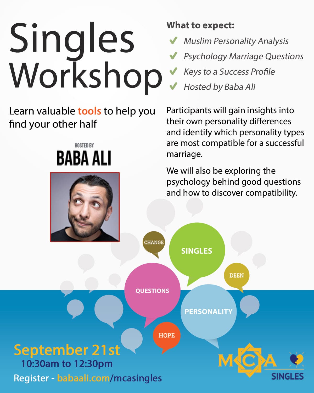 Singles Workshop With Baba Ali