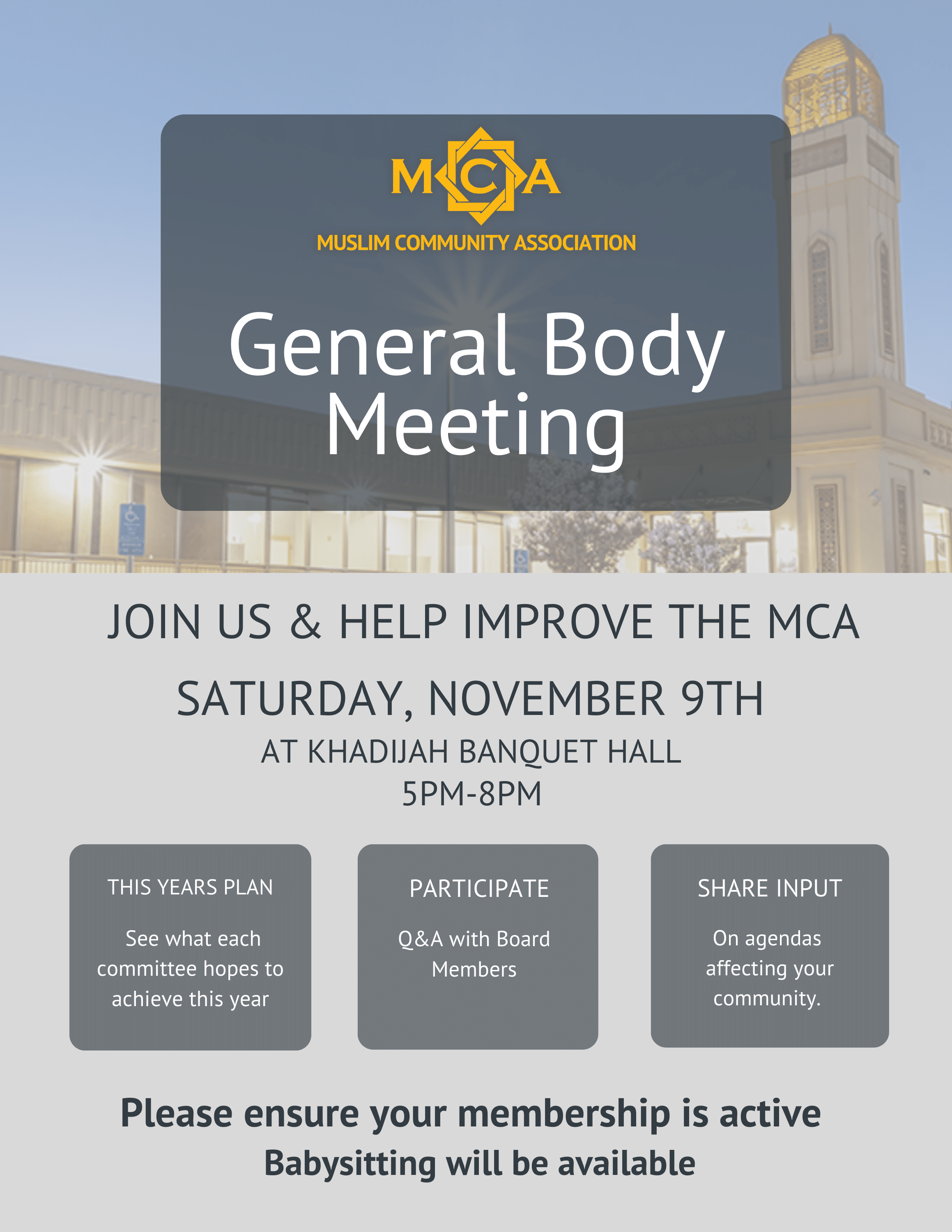 Semi-Annual General Body Meeting