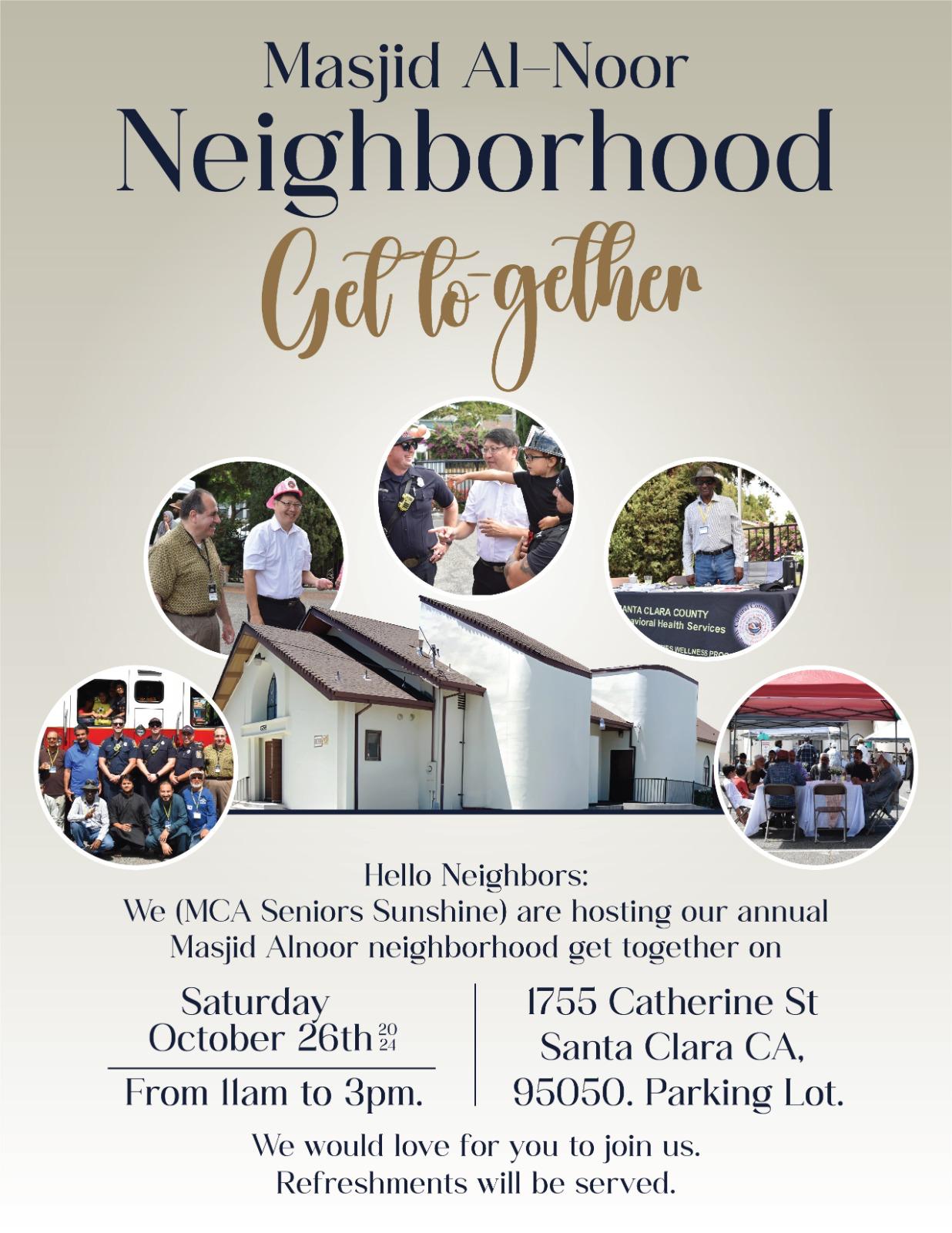 Masjid Al-Noor: Neighborhood Get-Together